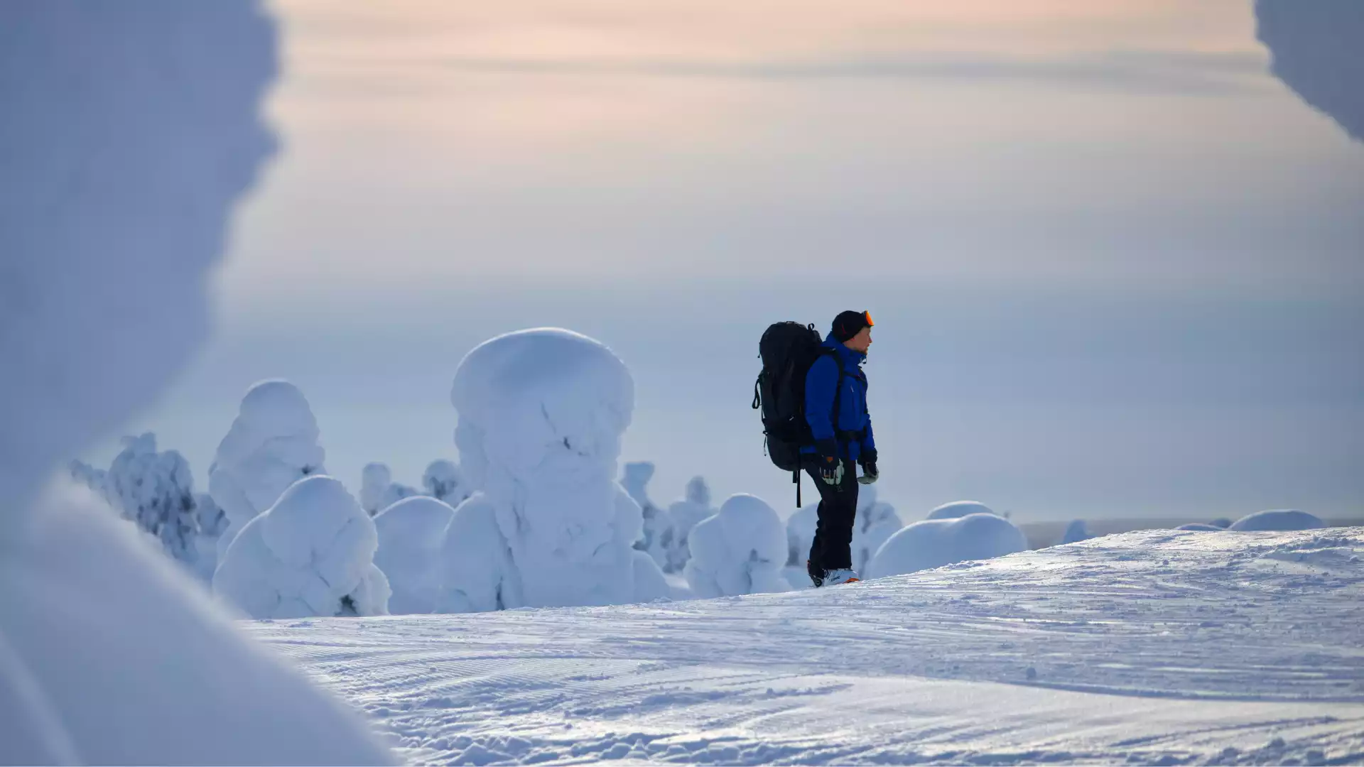 Met sneeuwschoenen door de wildernis