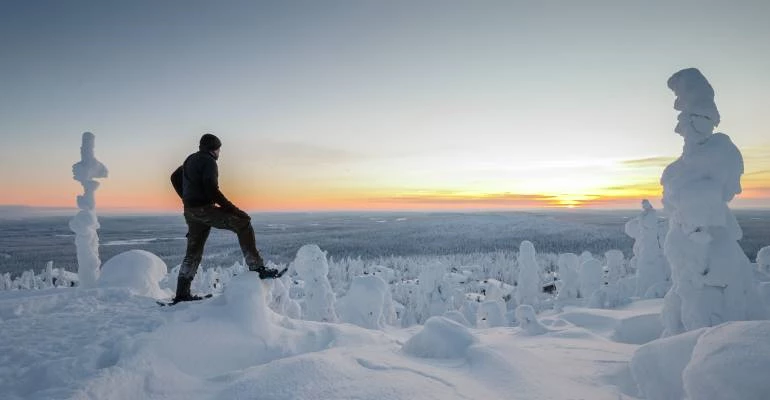 fins lapland sneeuwschoenwandelen